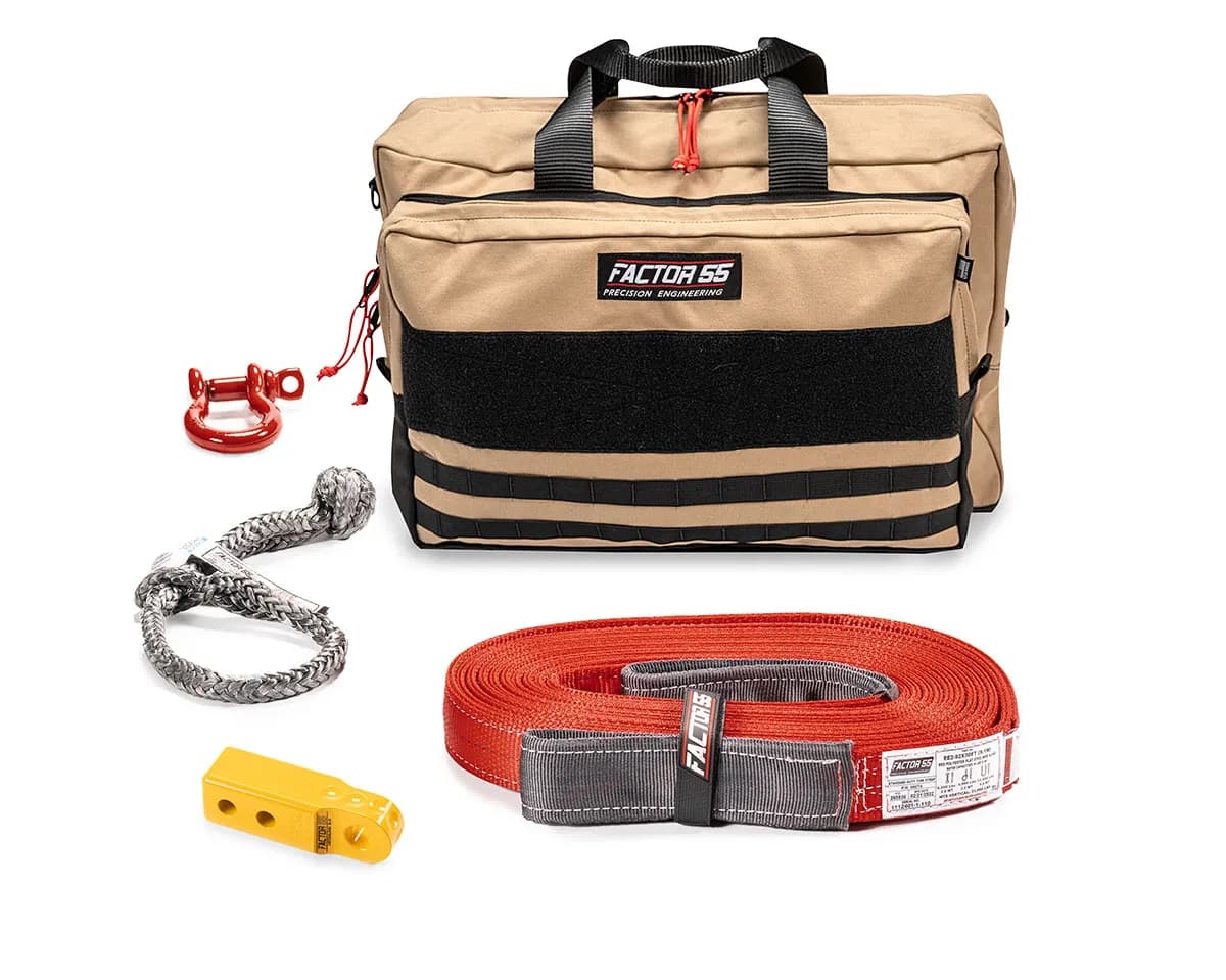 Factor 55 00485-03-Large Owyhee Recovery Kit (Yellow Hitchlink And Large Bag)