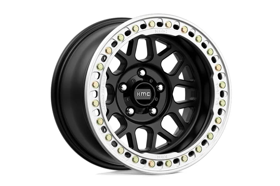 KMC Wheels KM235 Grenade Crawl Beadlock Wheel, 20x10 5x5 - Satin Black (-48mm) - JT/JL/JK