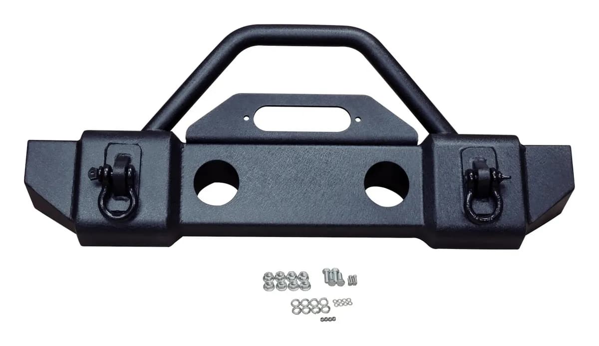 Heavy Duty Stubby Front Bumper For 20072018 Jeep JK Wrangler