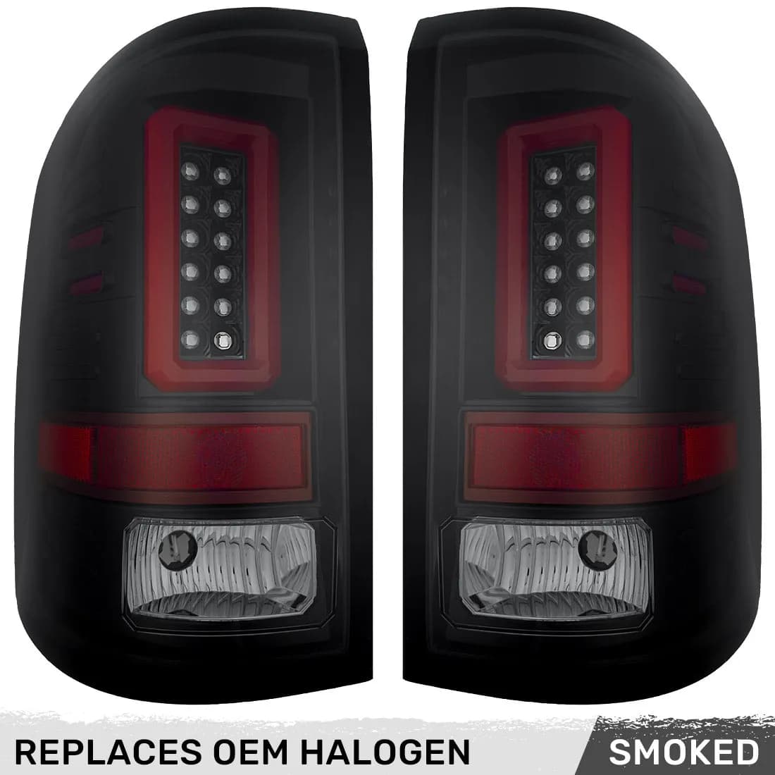 Gmc Sierra 2500/3500 14-19 (Only Fits 3rd Gen Single Wheel w/ Factory OEM Halogen Style) Tail Lights Oled in Multiple Lens