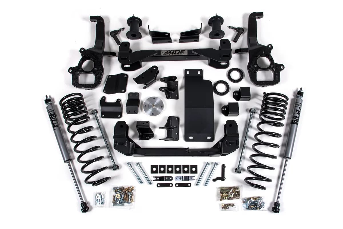 19-23 RAM 1500 4WD 4 Inch Front 3 Inch Rear Lift Kit FOX Shocks Zone Offroad