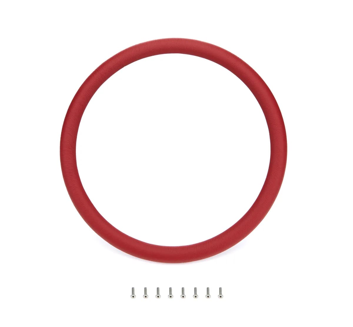 Steering Wheel Red Wrap Leather Half