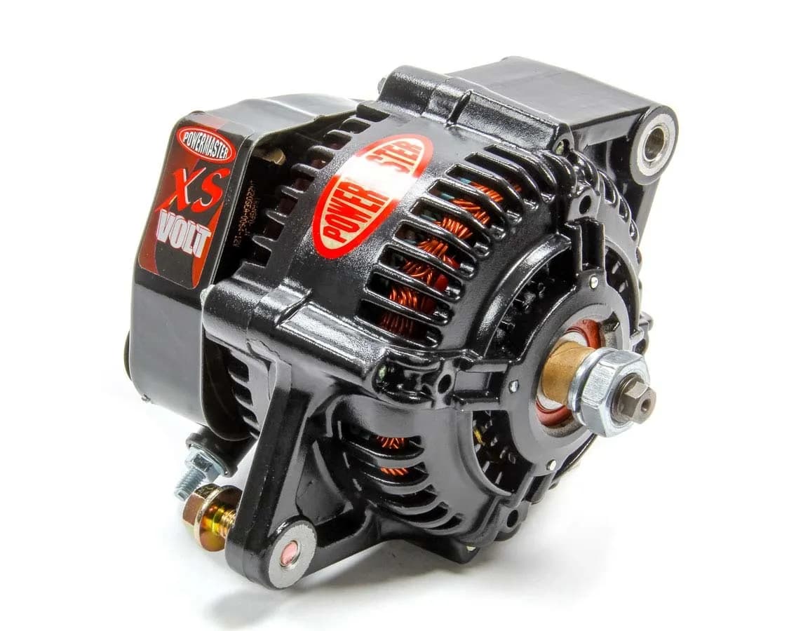 XS Volt™ Racing Alternator; 110mm; Denso Style; 100 Amp; 40 Idle; w/o Pulley; Black;