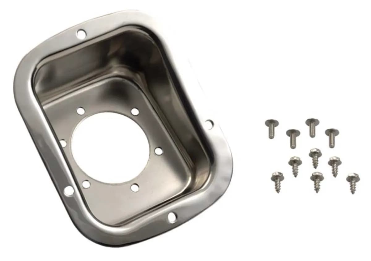 Exterior Accessories 1978-1983 Replacement Parts Fuel Filler Neck Bezel Polished Stainless