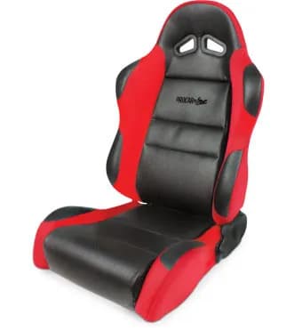 Sportsman Black Vinvyl Inside Red Velour Wings & Side Bolsters
