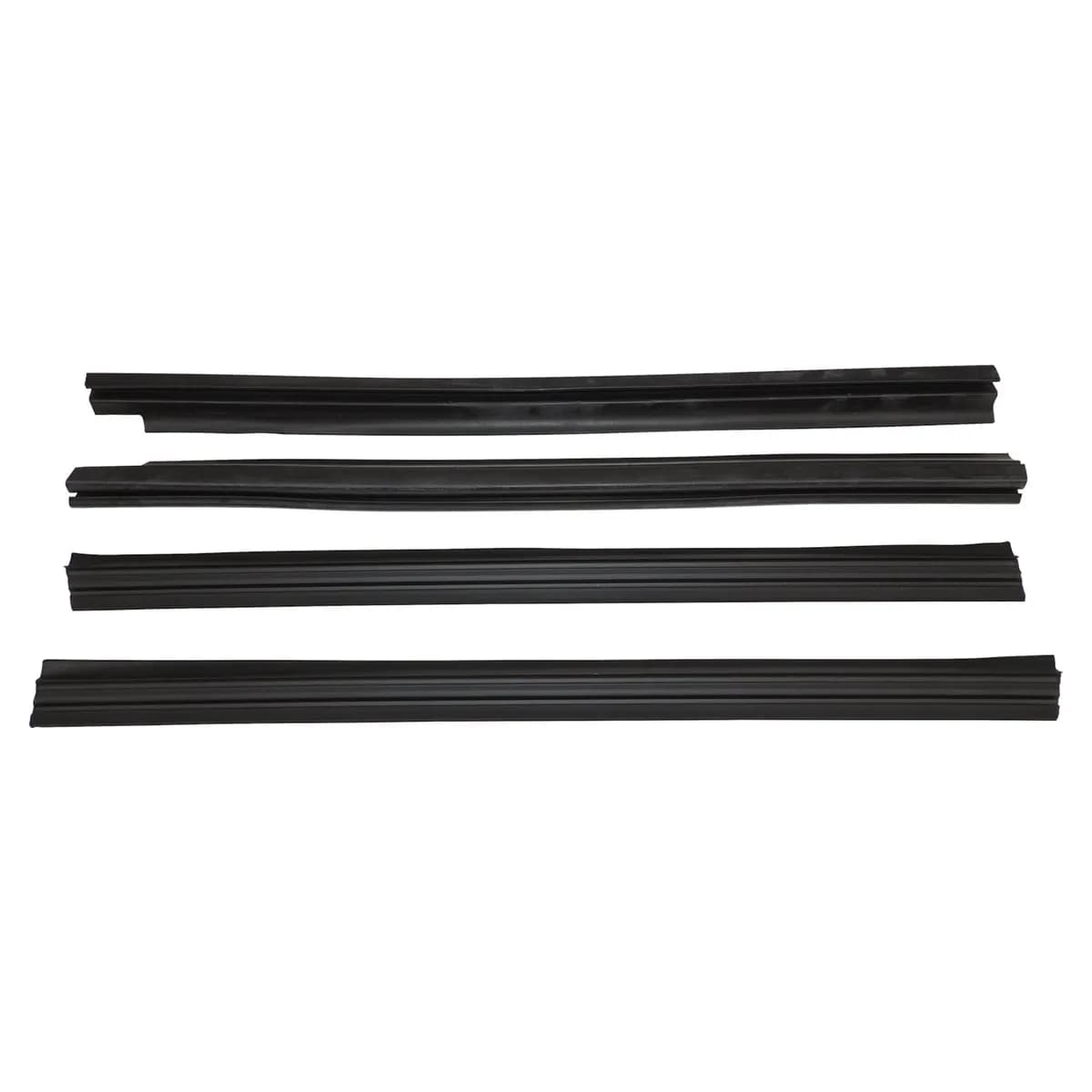Door Glass Weatherstrip Kit; Front; Inner and Outer;