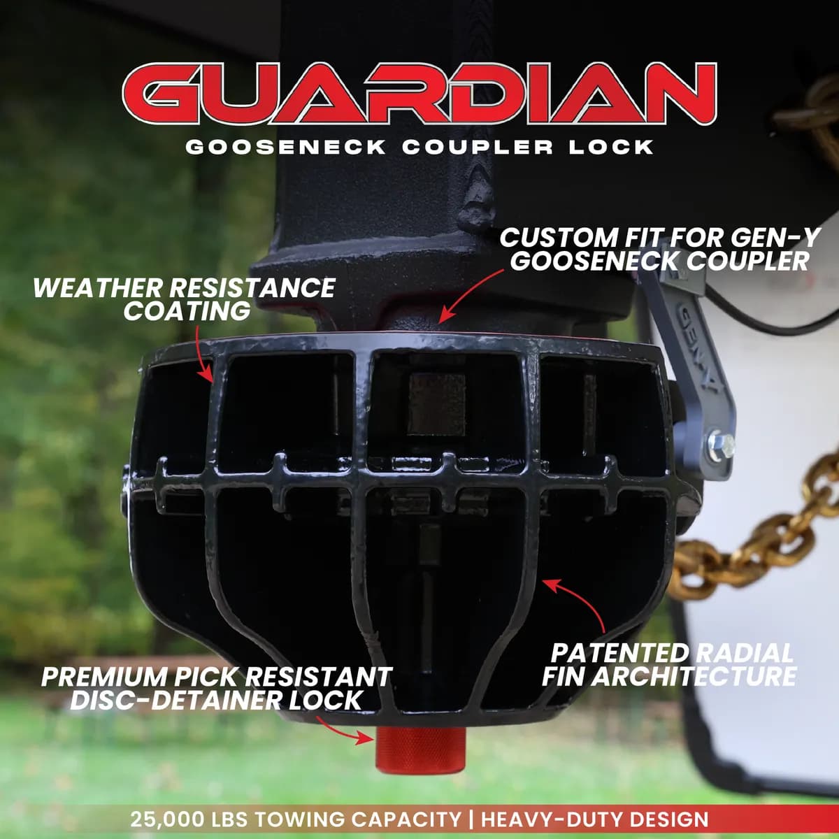 GEN-Y Hitch - Guardian Icon Trailer Coupler Lock - GH-105700