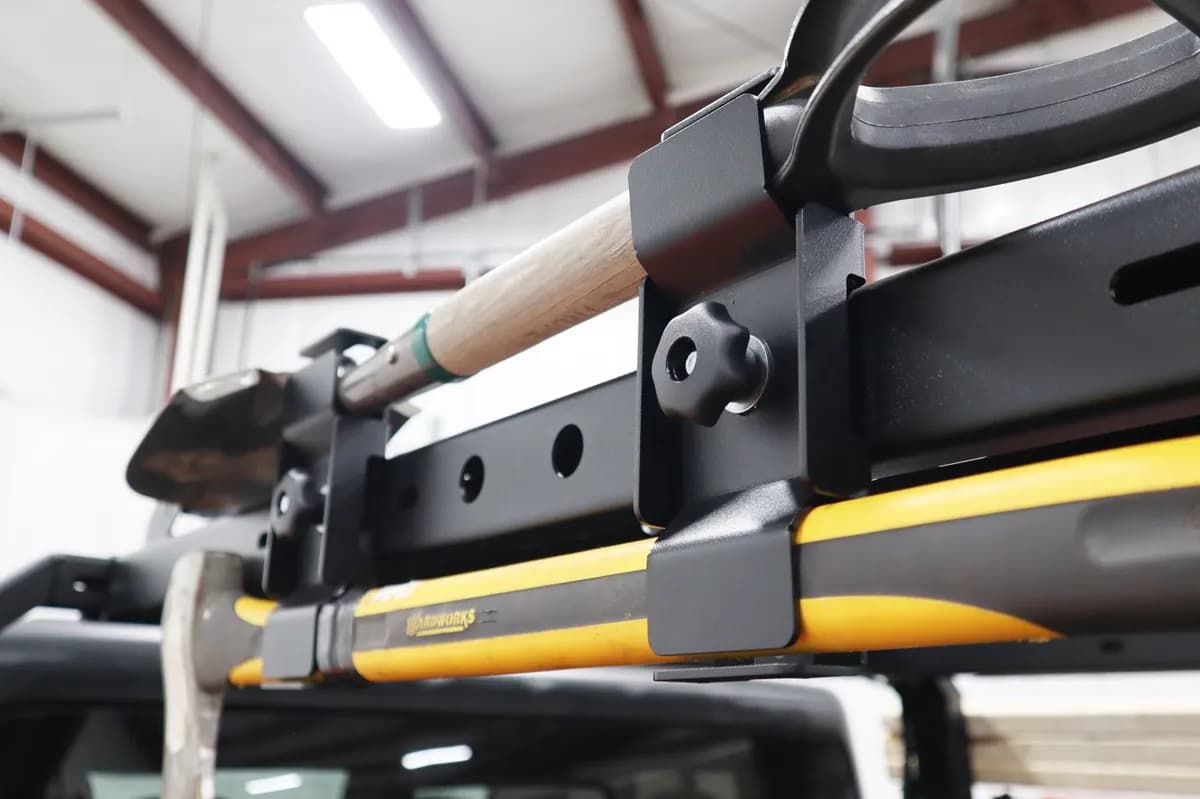 LOD Black Ops Bed Rack Trail Tool Single Mount (Black Powder Coated)