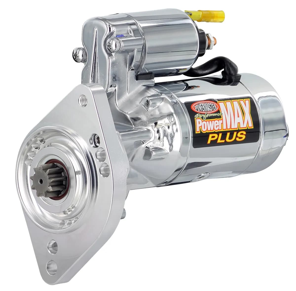 PowerMax Plus Starter; 16:1 Compression Ratio; 3.7:1 Gear Reduction; Billet Black/Chrome;