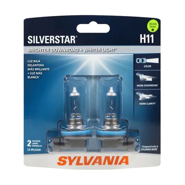 Sylvania H11 Silver Star Headlight Bulb Pair