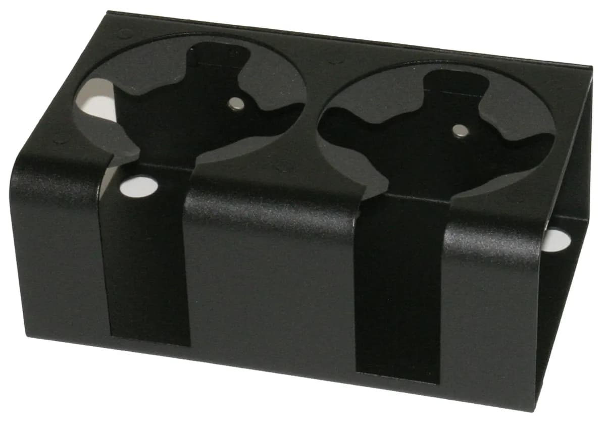 Cup Holder; Dual; Black;