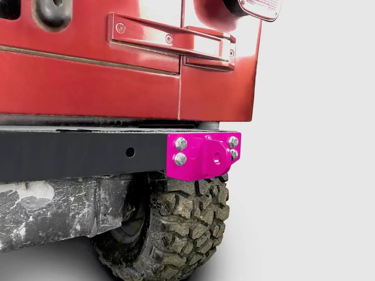 Recovery and Towing 1997-2006 D-Ring Mounting Brackets Hot Pink