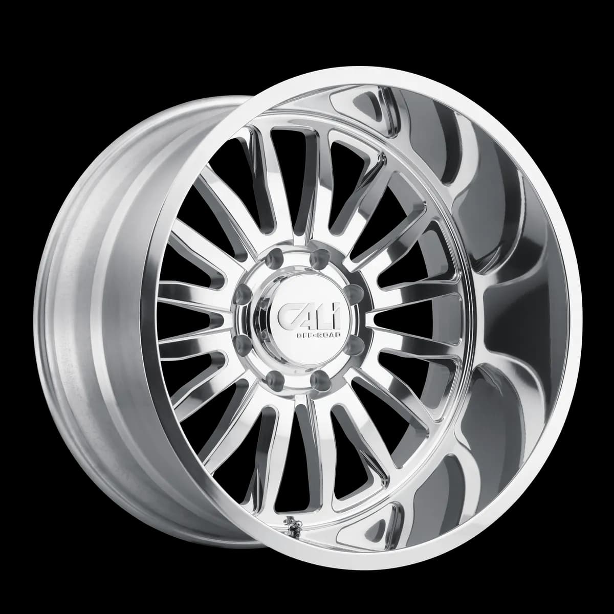 Cast Aluminum Wheels Summit 9110 PO 22x12 Milled Spokes Polished 8 On 180 Bolt Pattern -51 Offset Cali Offroad Wheels