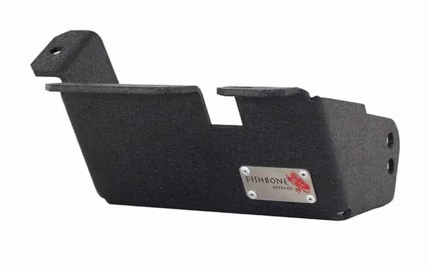 Jeep TJ Steering Box Skid Plate 97-06 Wrangler TJ Black Textured Powdercoat Fishbone Offroad