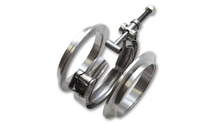V-Band Flange Assembly; 5 in. OD Tubing; 5.75 in. Flange OD; 304 Stainless Steel;