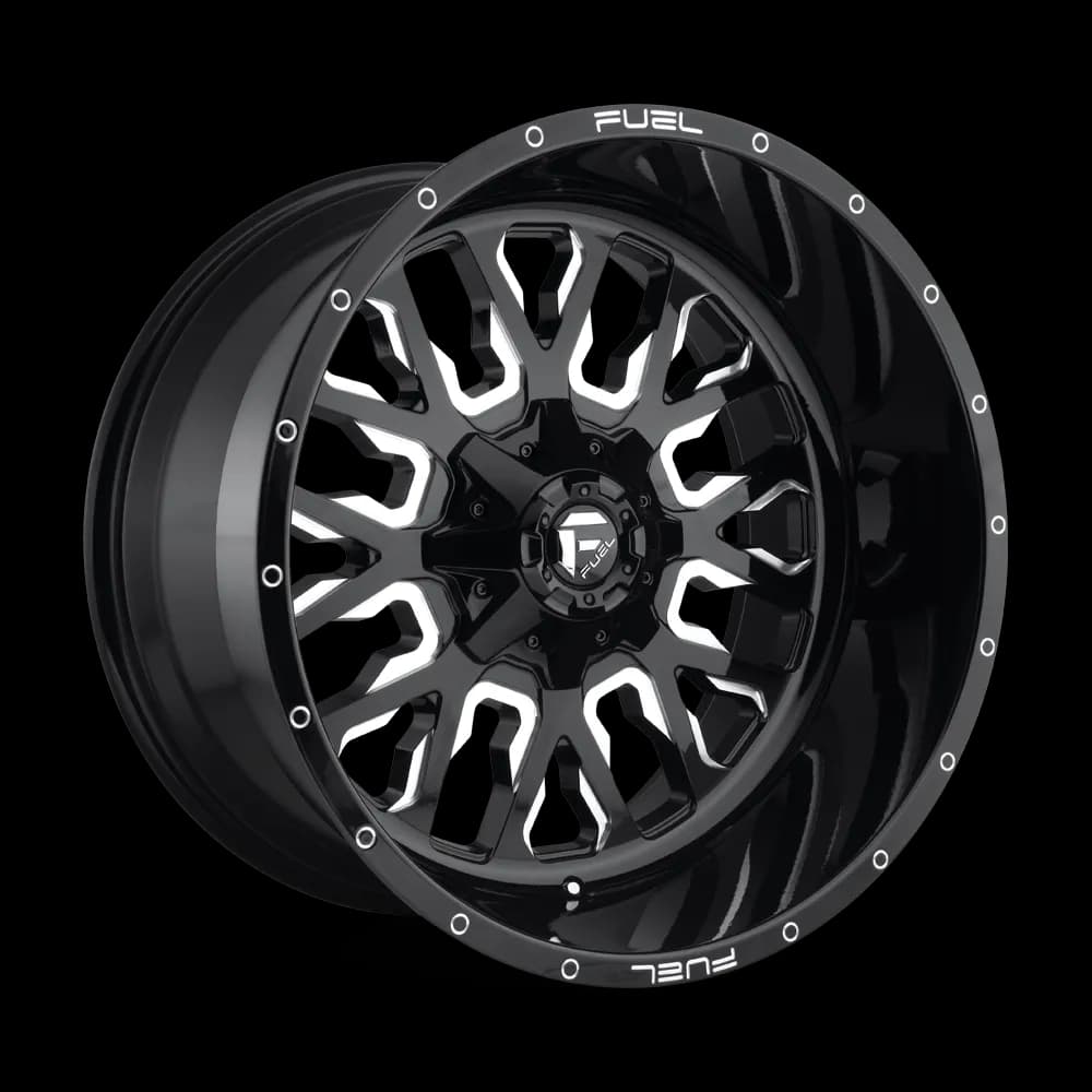 Stroke 20x9 6x135.006x139.70 Gloss Black Red Tinted Clear 1 mm