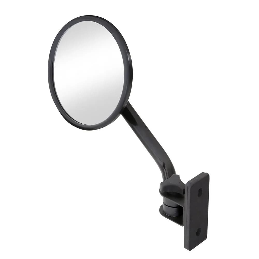 6" Round Trail Mirror Pair - Black (97-18 TJ/LJ/JK/JKU)