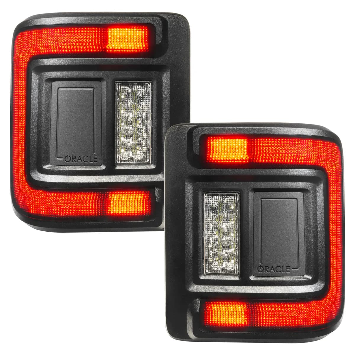 "ORACLE Lighting ""Black Series"" Flush Mount LED Tail Lights for Jeep Wrangler JL"