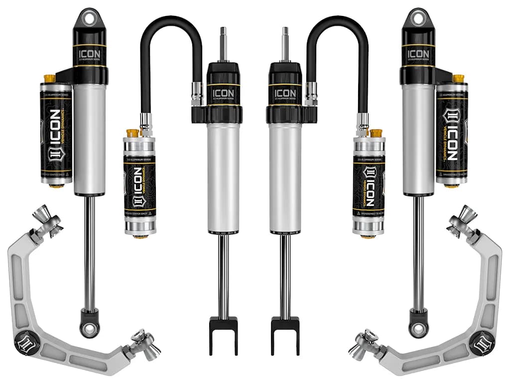 ICON 2020-2026 GM 2500/3500 HD, 0-2" Lift, Stage 3 Suspension System, Billet