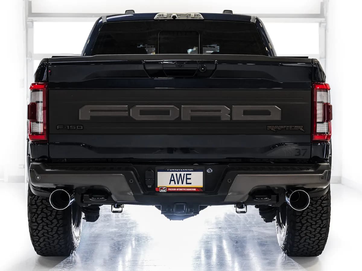 AWE SwitchPath™ Exhaust for Gen 3 Raptor - Diamond Black Tips