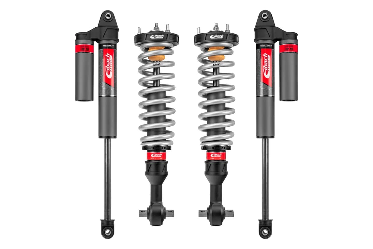 Eibach 2021 to 2025 FORD F-150 4WD Pair of Front Coilovers Rear Reservoir Shocks E83-35-059-01-22