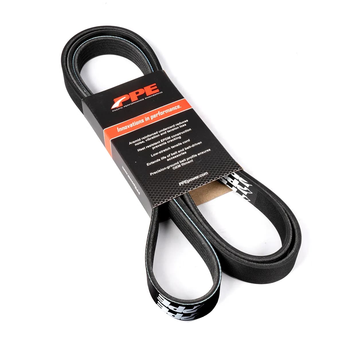 High-Performance Heavy-Duty Serpentine Belt - 2002-2010 Duramax w/ Ppe Dual Fueler, or 2002-2005 Stock Dual Alternator (105a) no Vacuum Pump