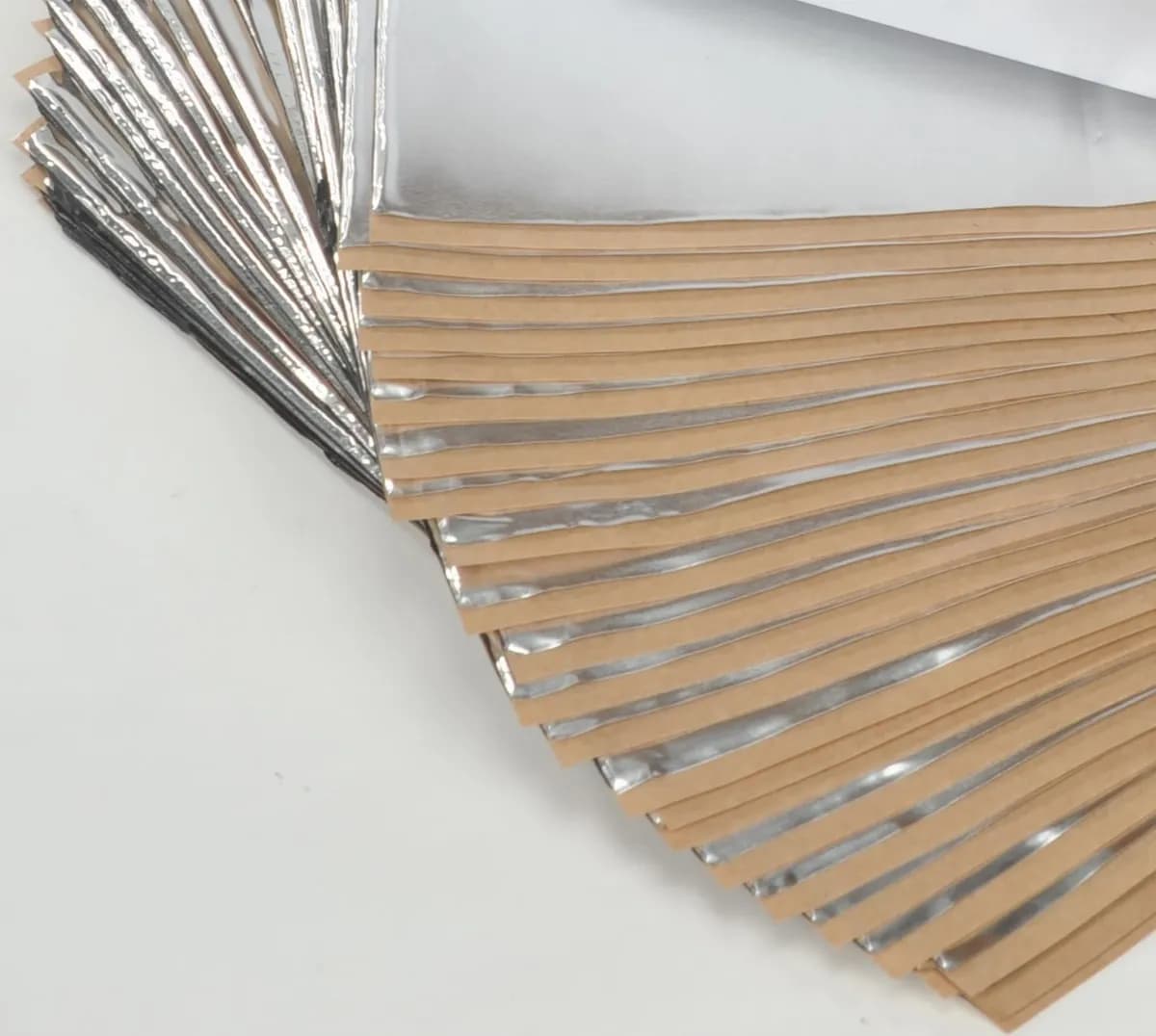 Heavy Duty Universal Truck Insulation Kit 25 sq ft Polymer Black Backing Silver