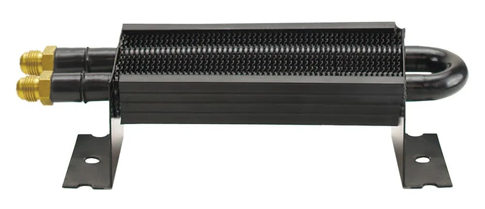 2 Pass 8 Series 7000 Copper/Aluminum Cooler with Mount Brackets, -6AN