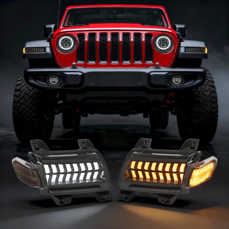 Jeep Wrangler JL & Gladiator JT Sequential Turn Signal Lights & DRL