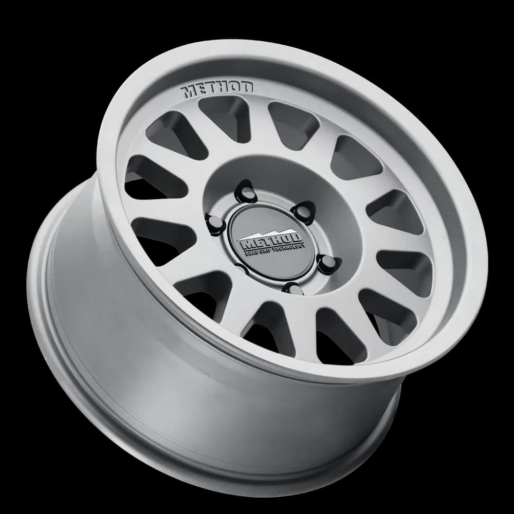 Aluminum Wheels 17x8.5 Bead Grip MR703 Bolt Pattern 6 On 139.7 Offset 35 Lip Size 0.79 Gloss Titanium SL Method