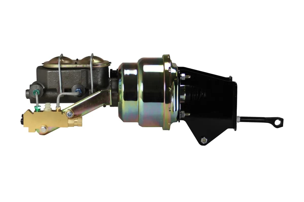 LEED Brakes 7 inch dual power booster, 1 inch bore master disc/drum (Zinc)