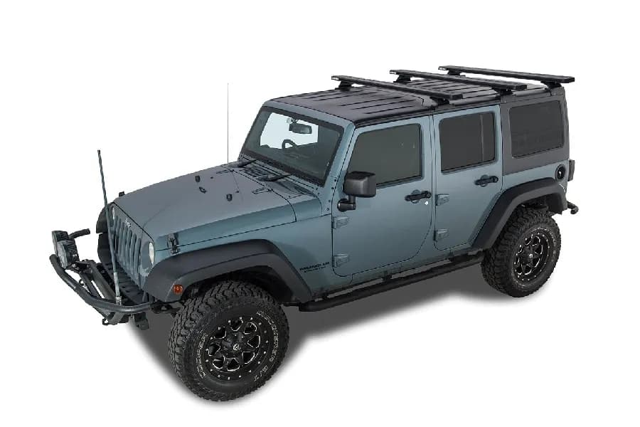 Rhino Rack Reconn-Deck RCL Black 3 Bar Backbone Roof Rack - JK 4dr Hardtop