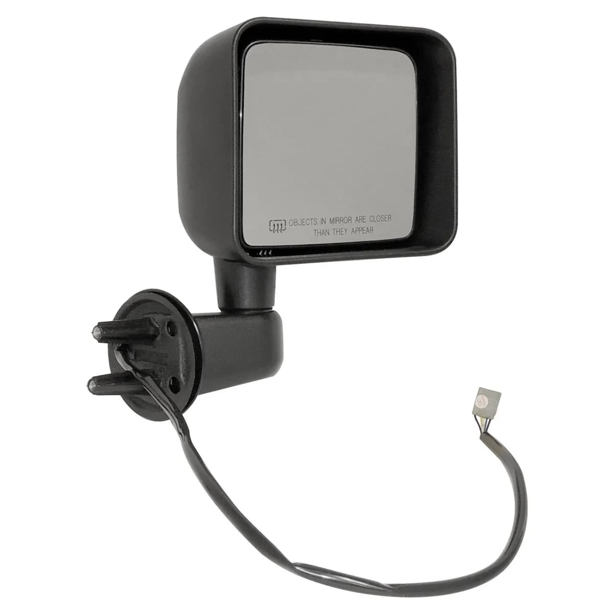 Crown Automotive Jeep Replacement 68229612AA Right Power, Heated, Manual Folding Mirror for 2014 JK Wrangler LHD, Black