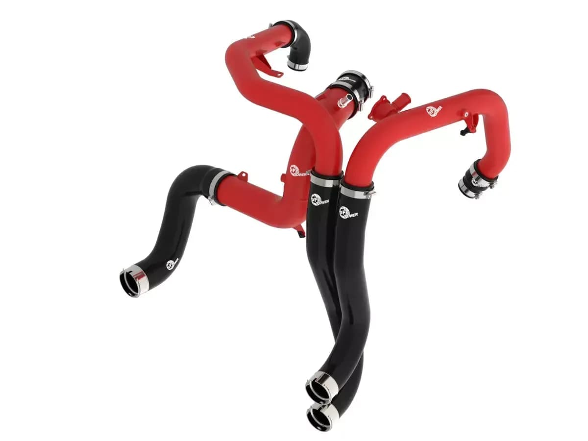 BladeRunner 2-1/4 IN & 3 IN Aluminum Hot and Cold Charge Pipe Kit Red Ford Bronco Raptor 22-25/Ranger Raptor 24-25 V6-3.0L