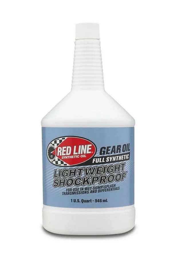Gear Oil Synthetic Lightweight Shockproof 1 Quart Red Line Oil