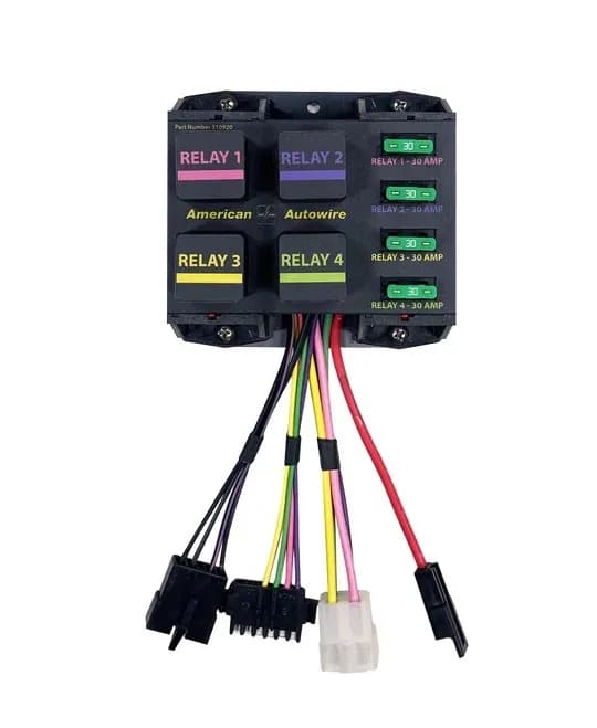 American Autowire Universal 4 way banked relay system - 4 Way Banked Relay System