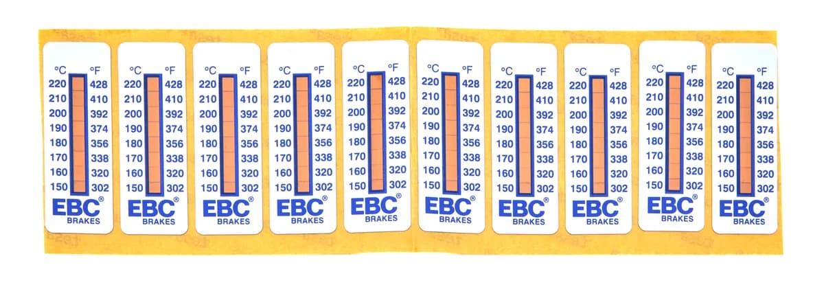 EBC Brakes 8LVLCALTEMPDECAL(10PK)- TS001