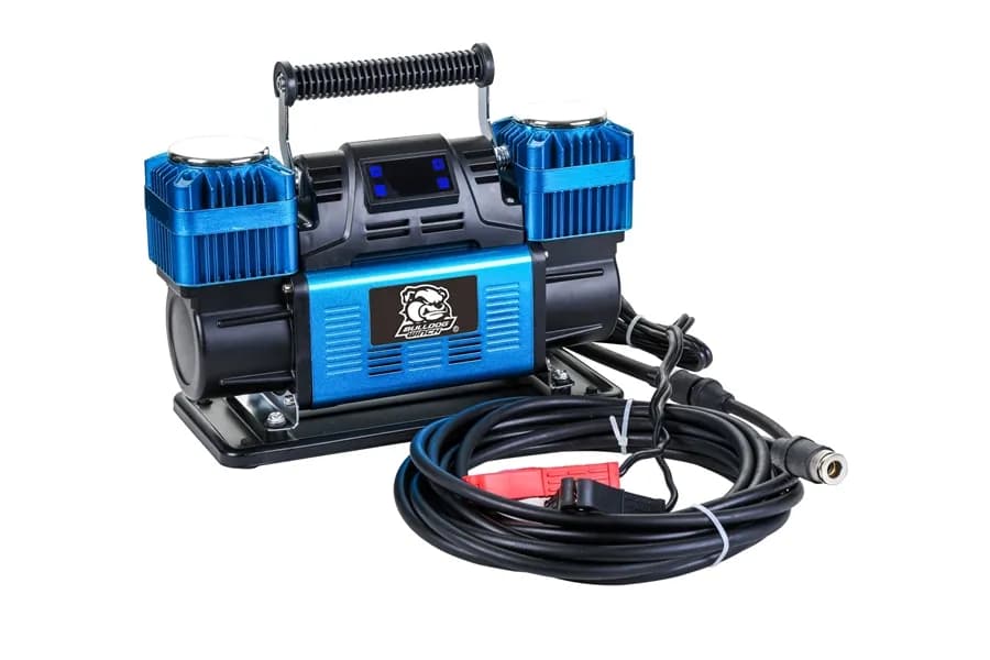Twin Head Portable Compressor 150PSI, 10.6CFM, Automatic BullDog Winch