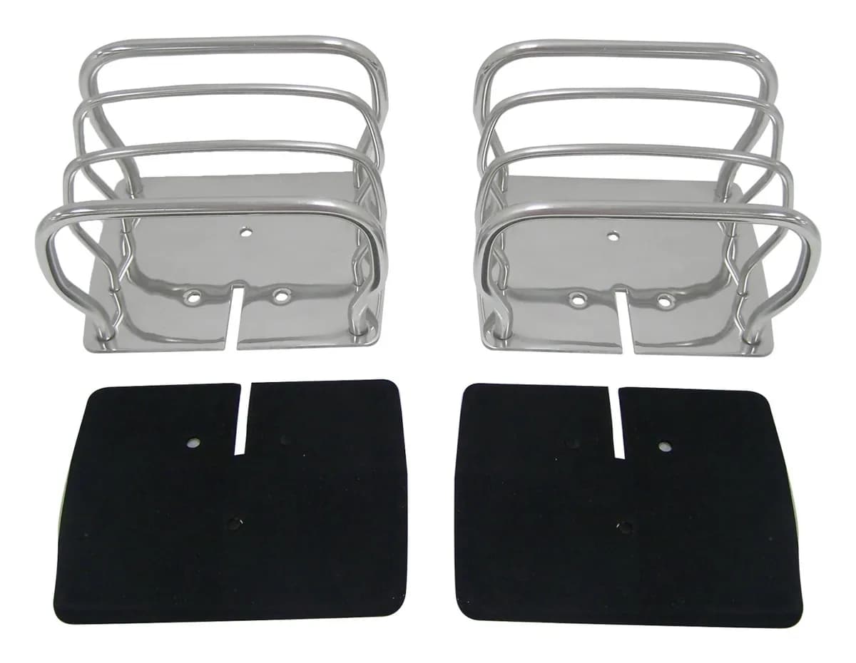Tail Light Guard Set 1997-2006 TJ Wrangler;1987-1995 YJ Wrangler;1976-1983 CJ-5;1976-1986 CJ-7;1981-1986 CJ-8;