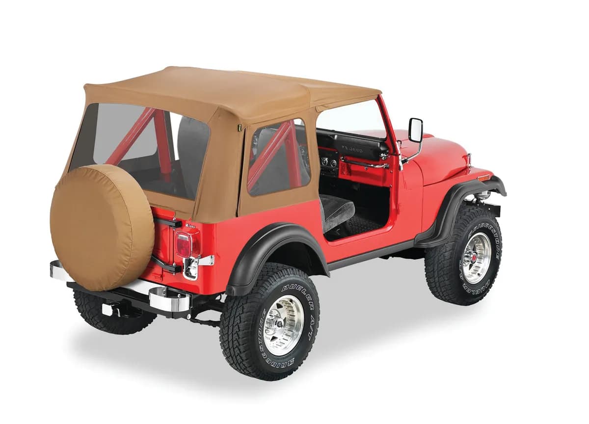 Spice Supertop Classic Skins Supertop Classic Replacement Skins, Clear Windows Jeep 87-95 Wrangler; Req. Supertop hardware; no doors included.; Clear side and rear windows