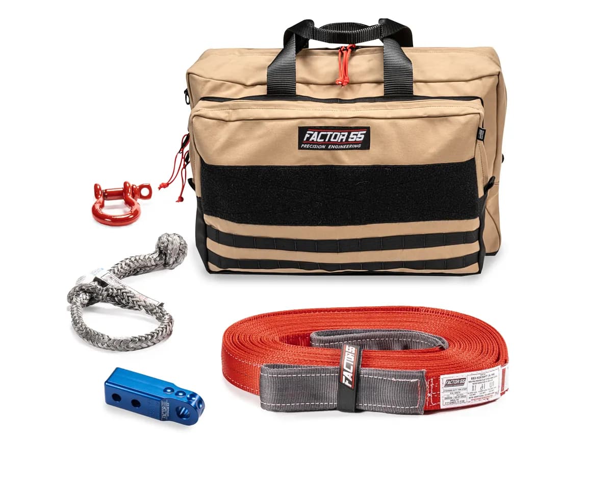 Factor 55 00485-02-Large Owyhee Recovery Kit (Blue Hitchlink And Large Bag)