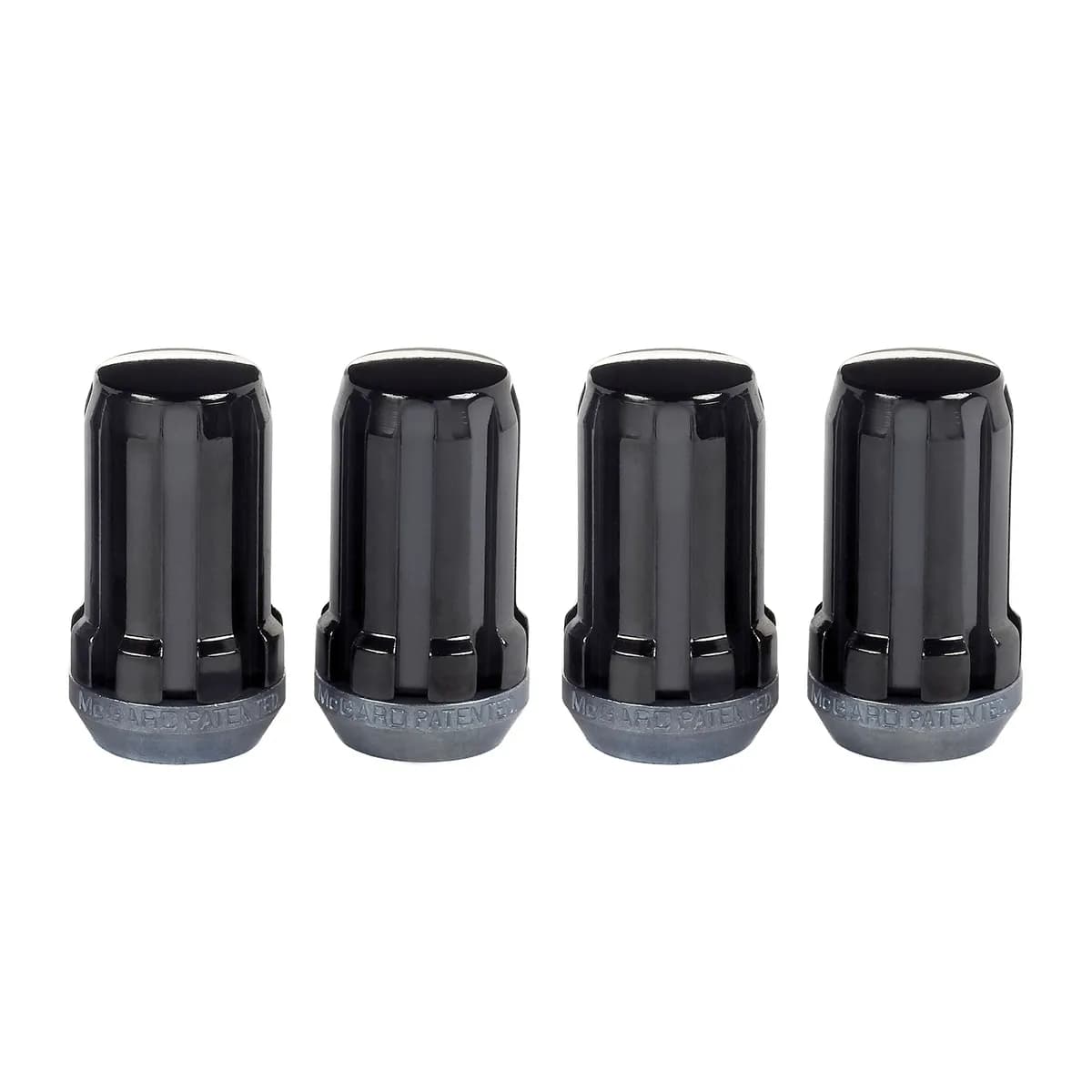 Splinedrive Lug Nut M14x1.5 Cone Seat 1.648 in Oal Black (4 Pk)