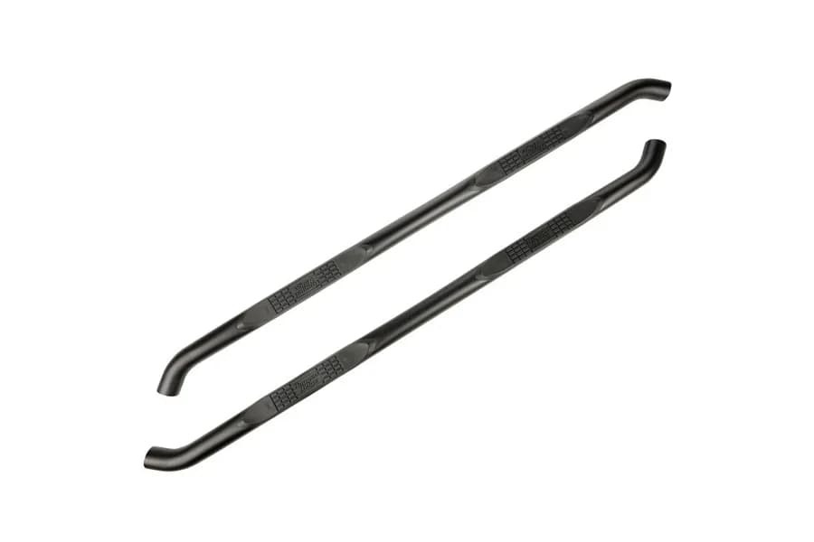 3inch Round Side Step Fine Textured Black; 2020 Jeep Gladiator Jt