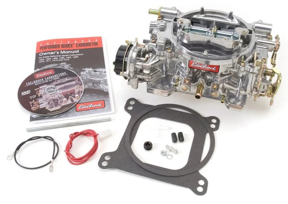 Edelbrock 1403 Performer Series 500 CFM Carburetor with Electric Choke in Satin (non-EGR)