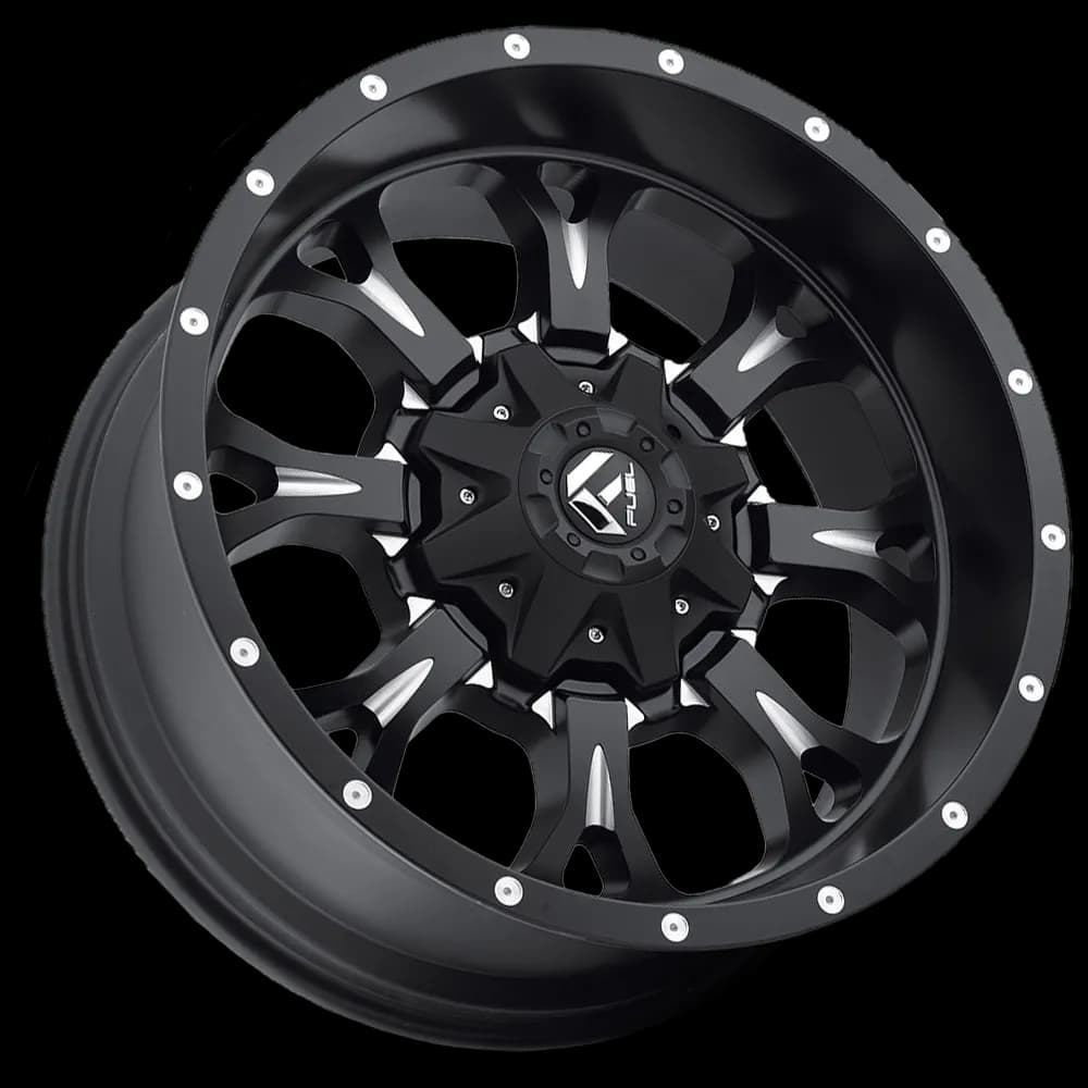 Aluminum Wheels 17X9 Krank D517 5 On 114.3/5 On 127 Matte Black/Milled 78.1 Bore -12 Offset Fuel Off Road Wheels