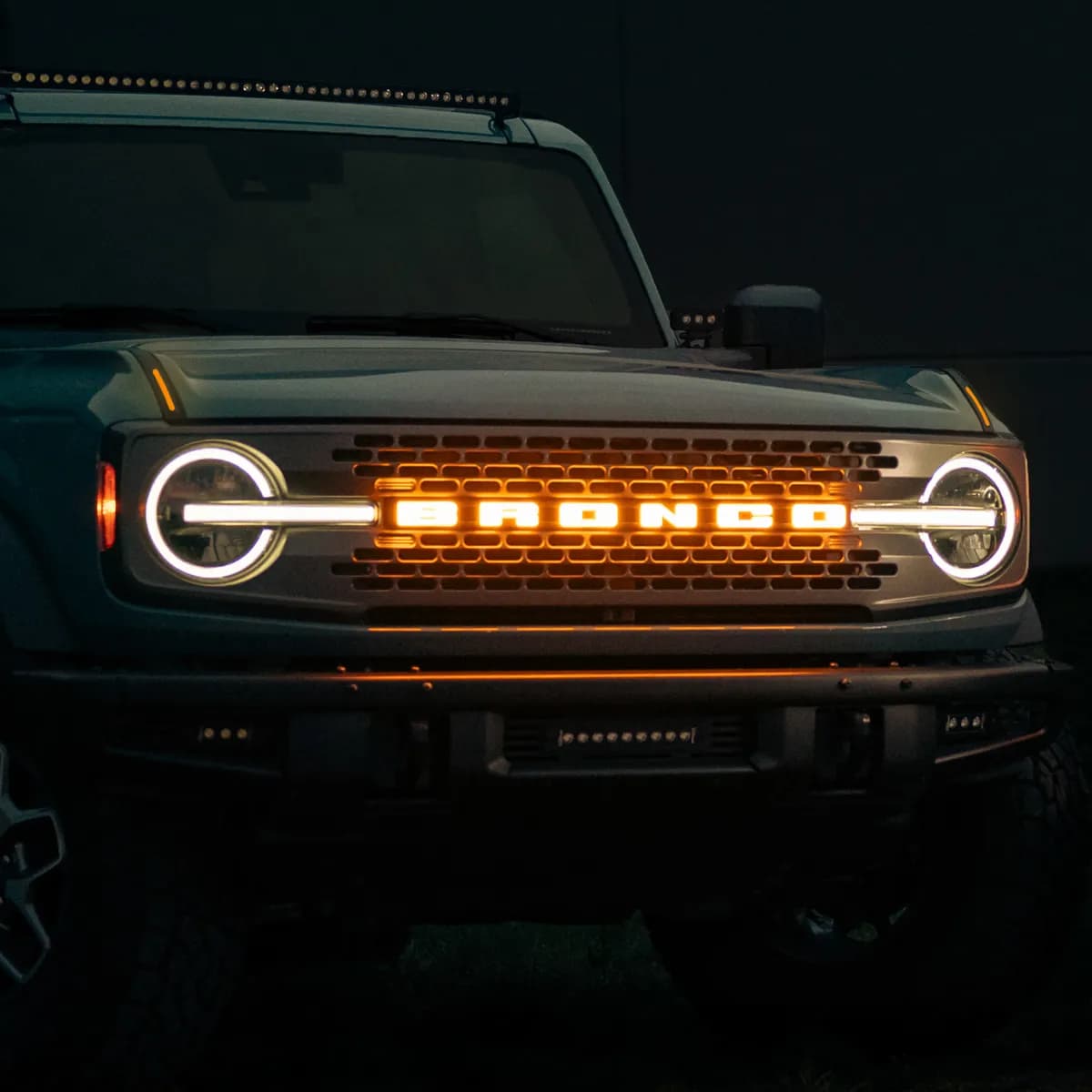 Ford Bronco BRONCO LED Emblem Fits Models Equipped with front camera