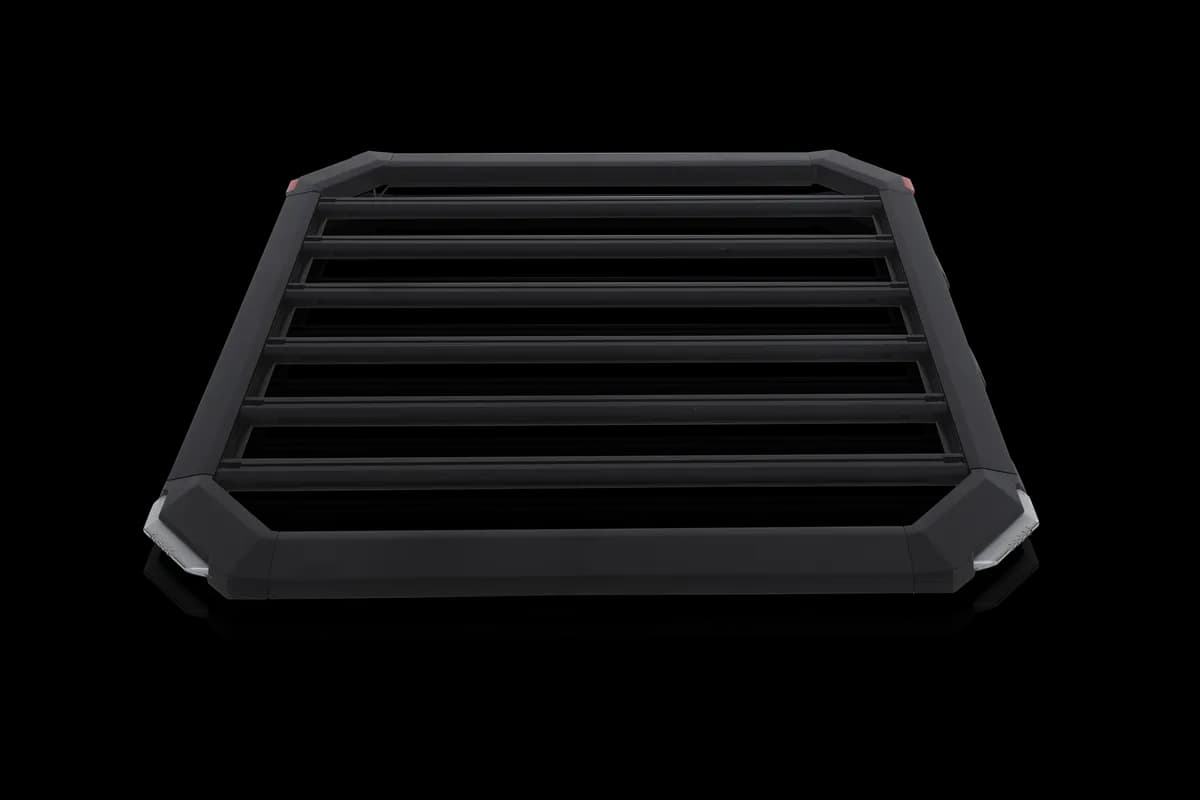 "ATTJL02F101-BX Attica 4x4 Full Size Roof Rack 74"" x 54"" with 4 Corner Lights - Black - Powder Coated - Aluminum - JLU"