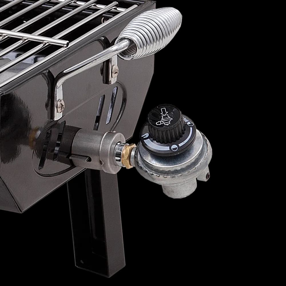 1-Burner Portable Propane Gas Grill in Stainless Steel