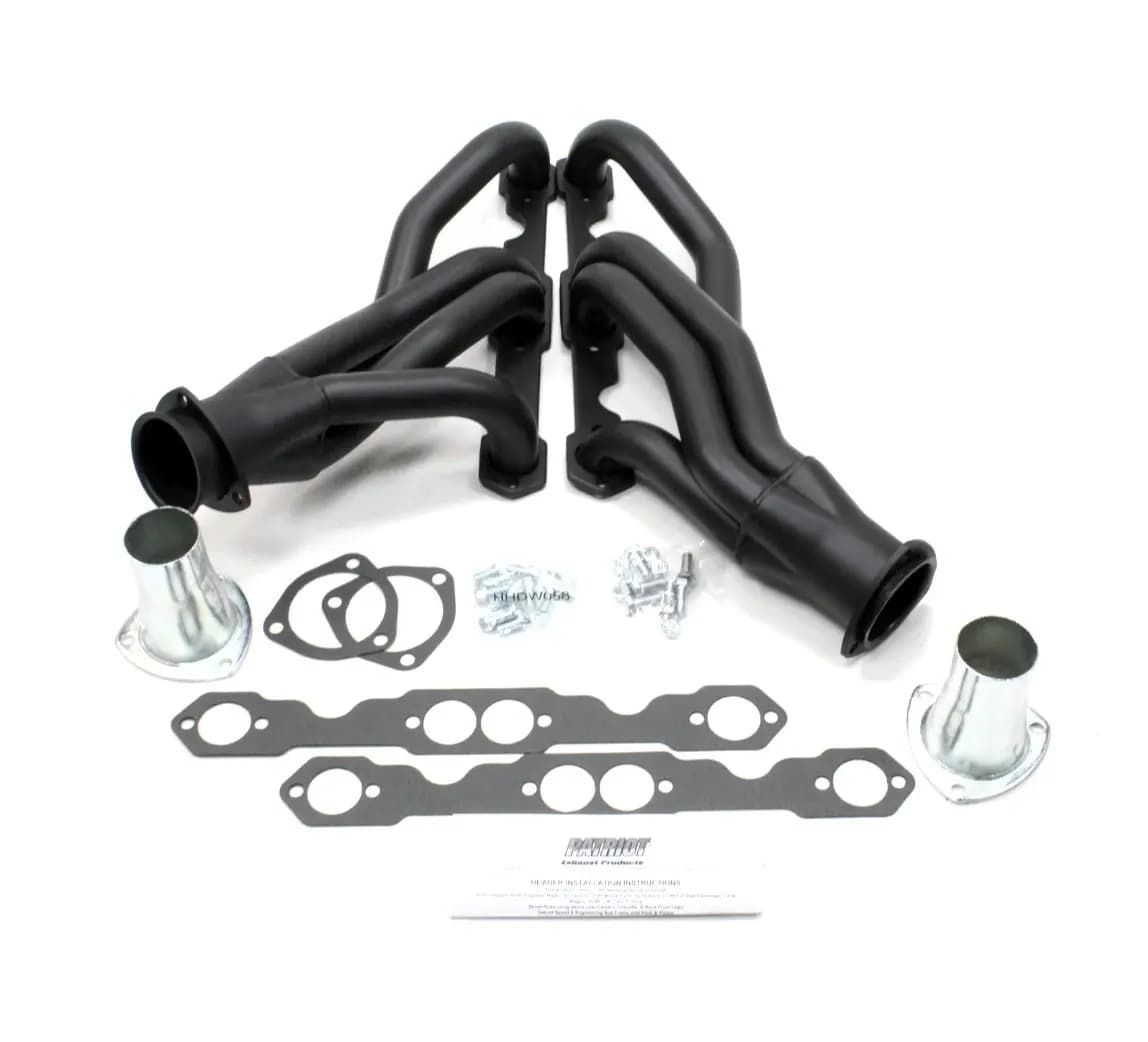 Patriot Mid Length Header 64-92 GM F, G, A Body 265-400 SBC 1 5/8" Primary 3" Collector Hi Temp Black Coated H8021-B