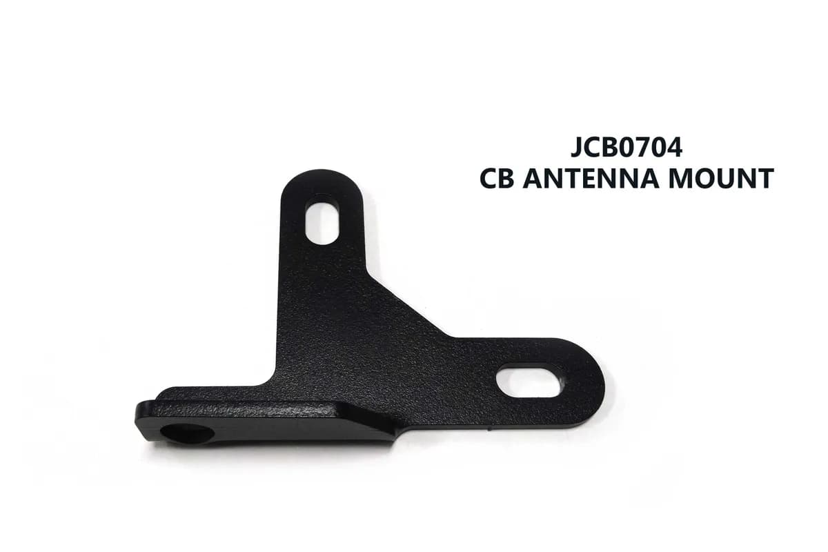 LOD Destroyer CB Antenna Mount Rear Door Plate - Black Powder Coated - JK